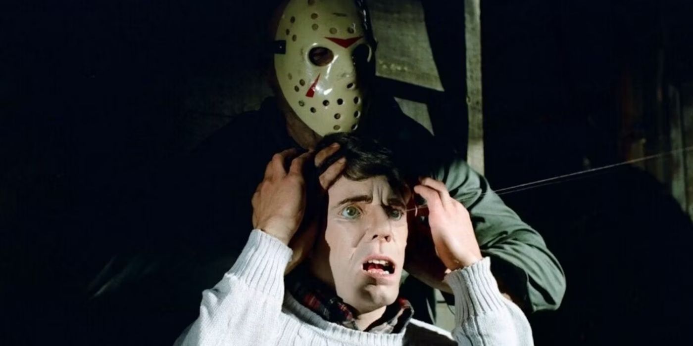 Jason killing someone in Friday the 13th Part III