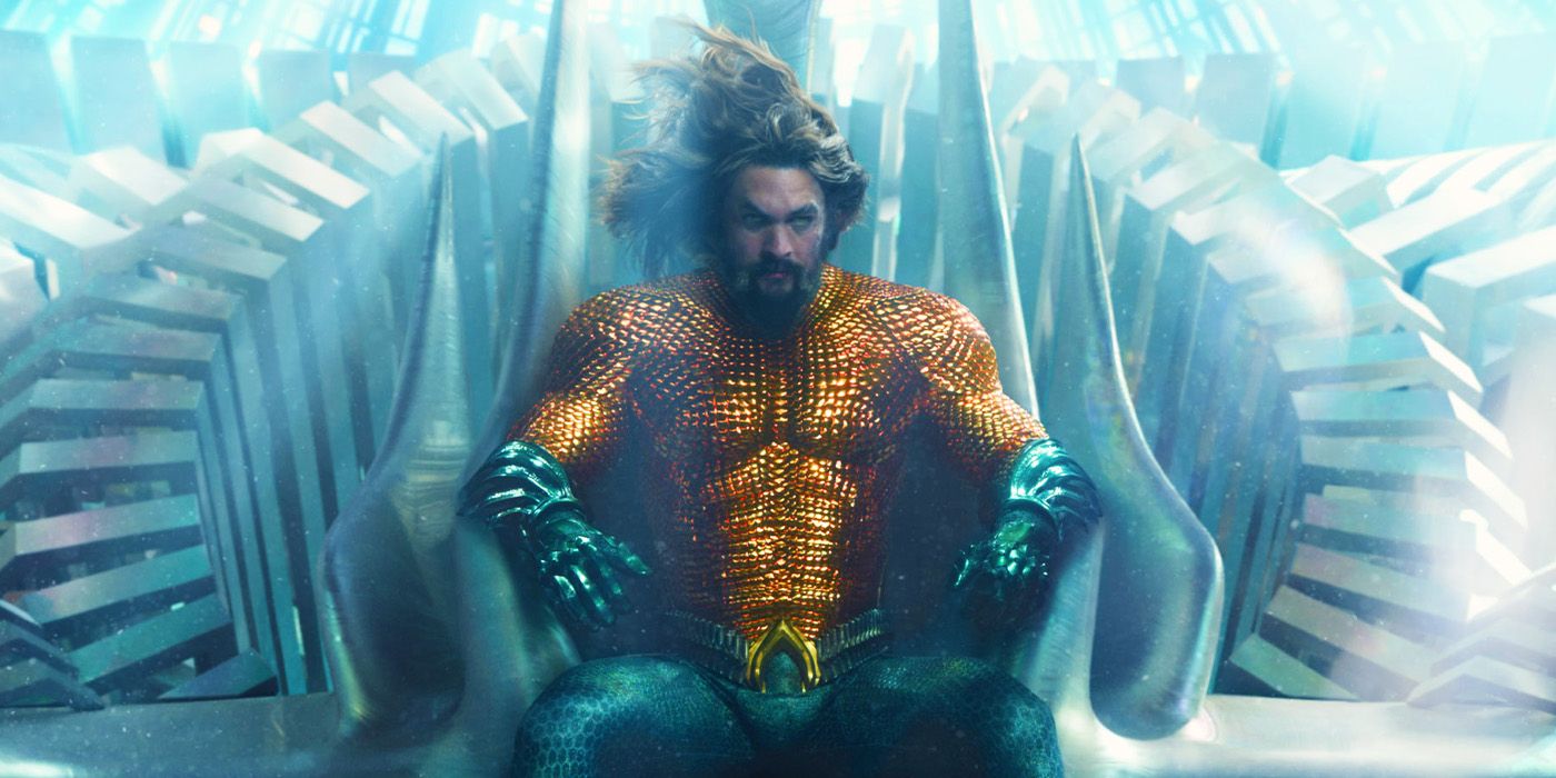 Jason Momoa's Aquaman as the King of Atlantis in Aquaman and the Lost Kingdom