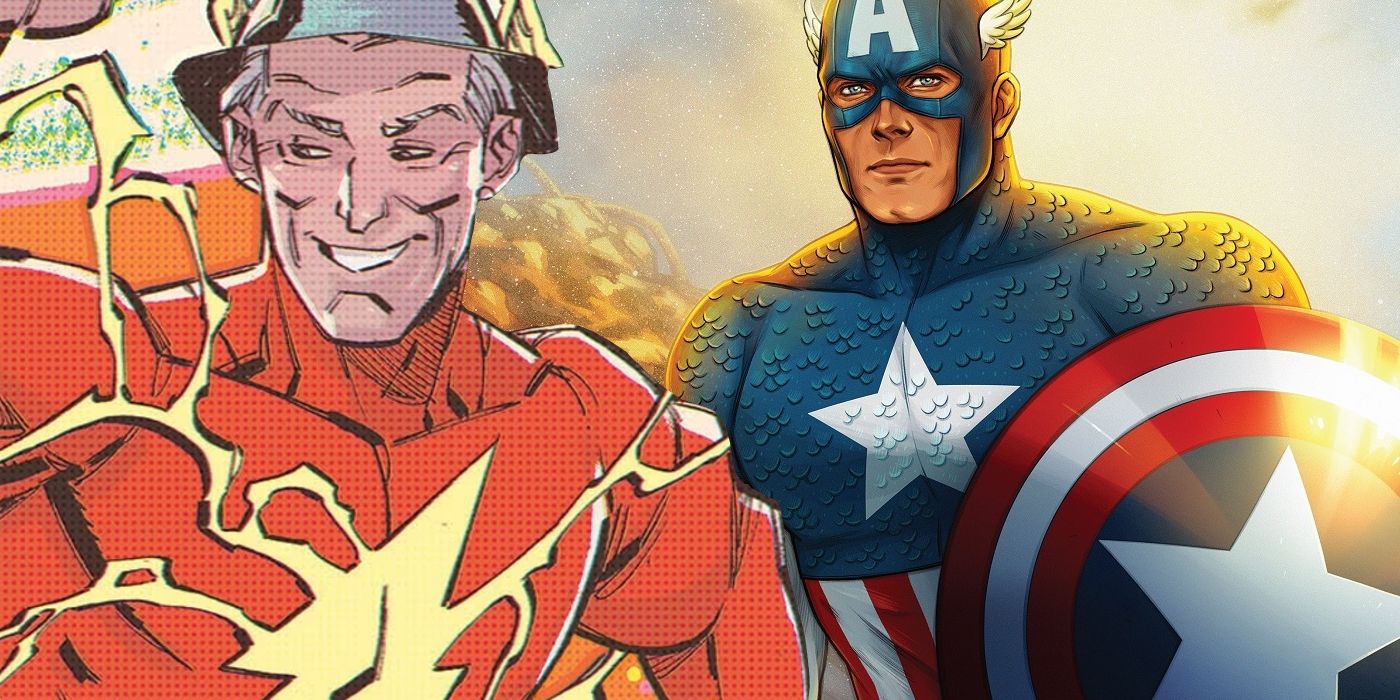Jay Garrick and Captain America DC