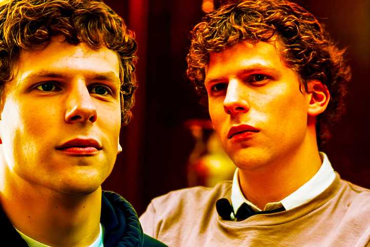 Jesse Eisenberg as Mark Zuckerberg in The Social Network