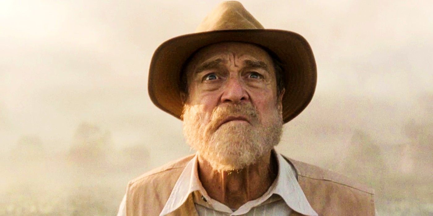 John Goodman como Bill Randa olhando para cima em Monarch: Legacy of Monsters