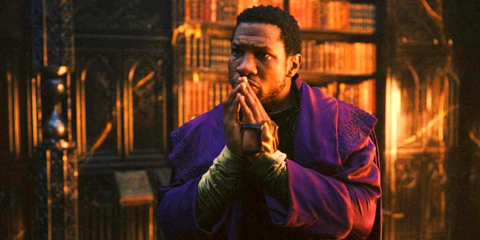 Jonathan Majors as He Who Remains Looking Concerned In Loki Season 2 Finale