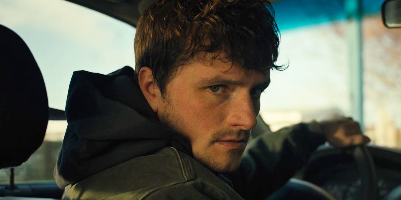 Josh Hutcherson as Mike Behind the Wheel of His Car in Five Nights at Freddy's