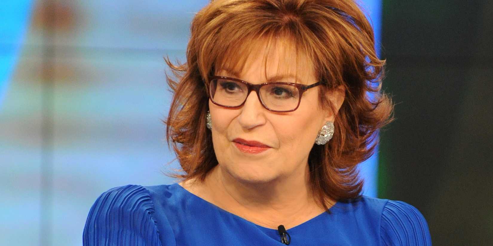 Joy Behar staring and glaring at someone off-camera in The View