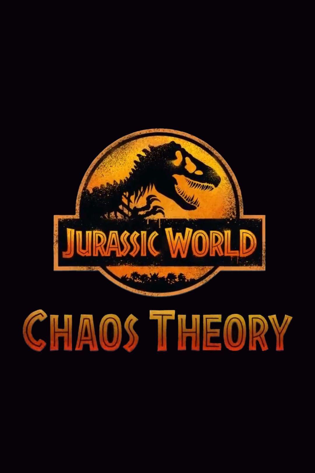 Pôster do logotipo do programa de TV Jurassic World Chaos Theory