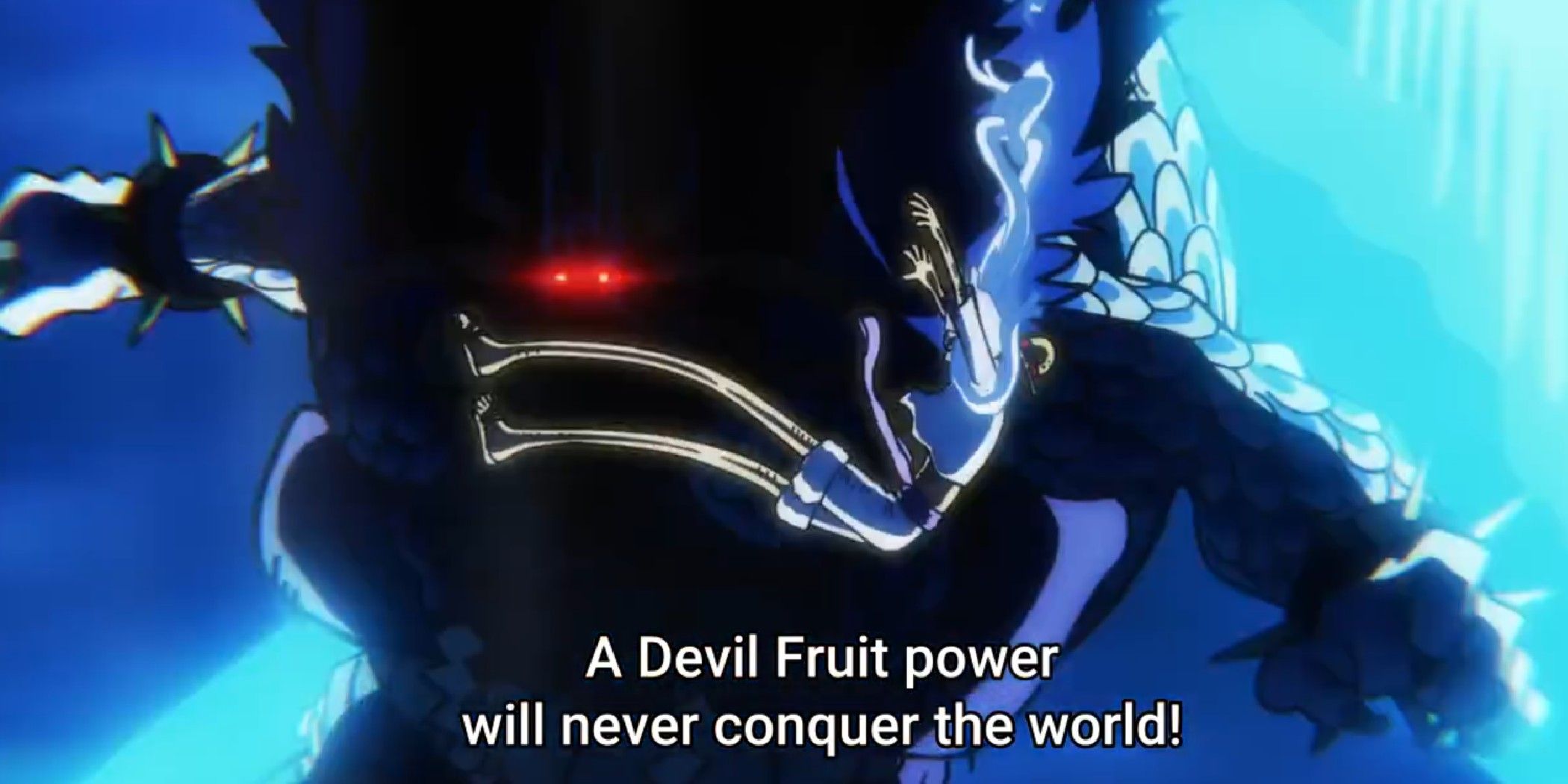 Kaido vs Luffy, with Kaido utilizing his immense Haki and Luffy using his Gear 5 abilities for the first time.