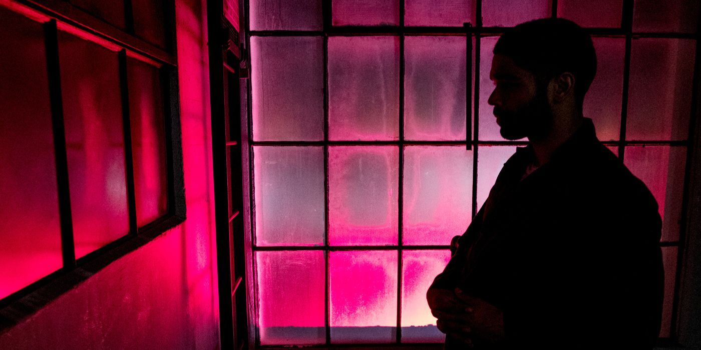 Karim drenched in red light in The OA season 2