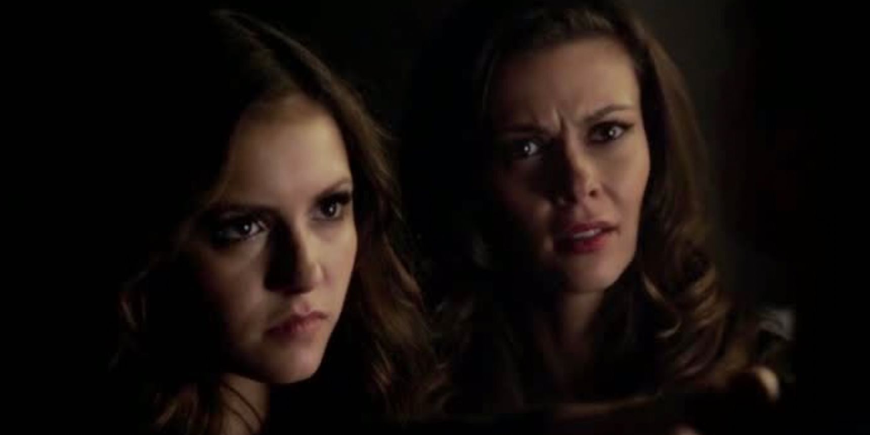 Katherine and Nadia are upset in The Vampire Diaries