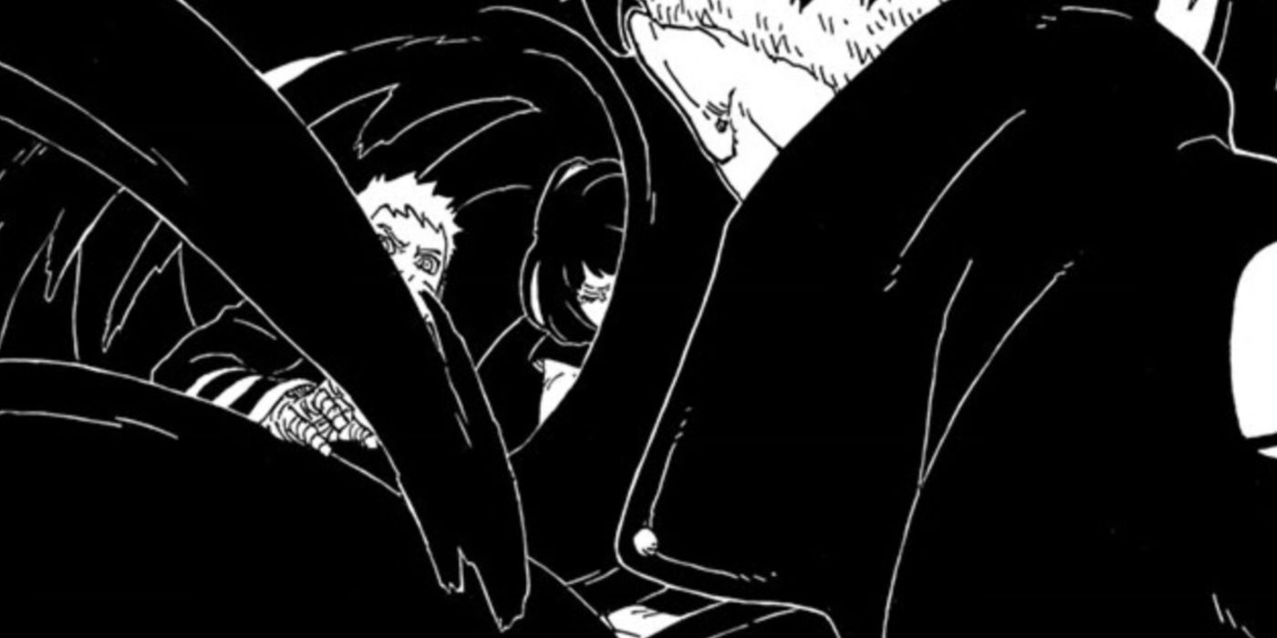 Kawaki sends Naruto and Hinata to an alternate dimension