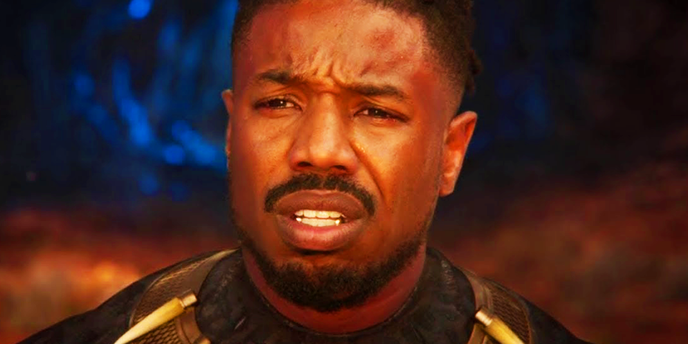 Killmonger dying in Wakanda in Black Panther