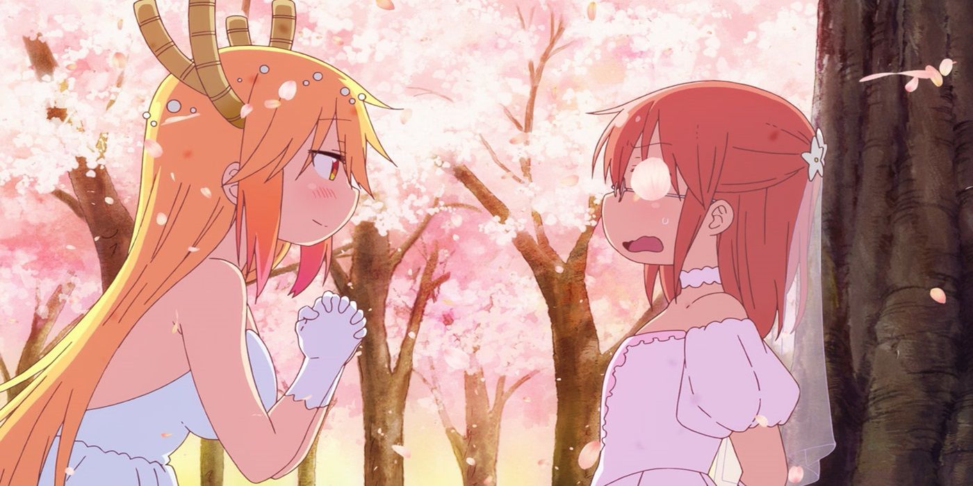 Kobayashi and Tohru in the finale