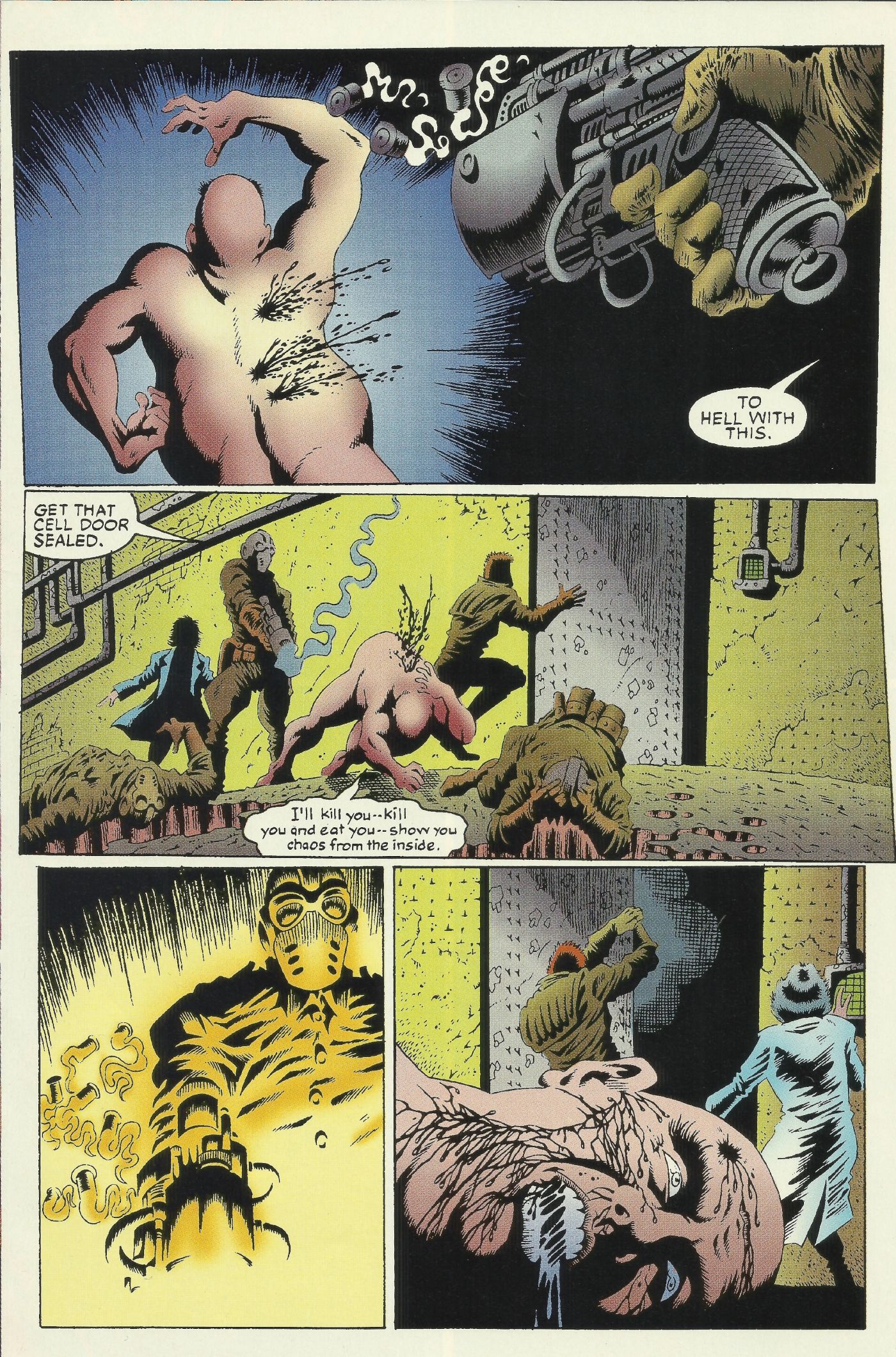 Carnage: Mind Bomb, Dr. Kurtz is killed after losing his mind due to contact with the Carnage symbiote