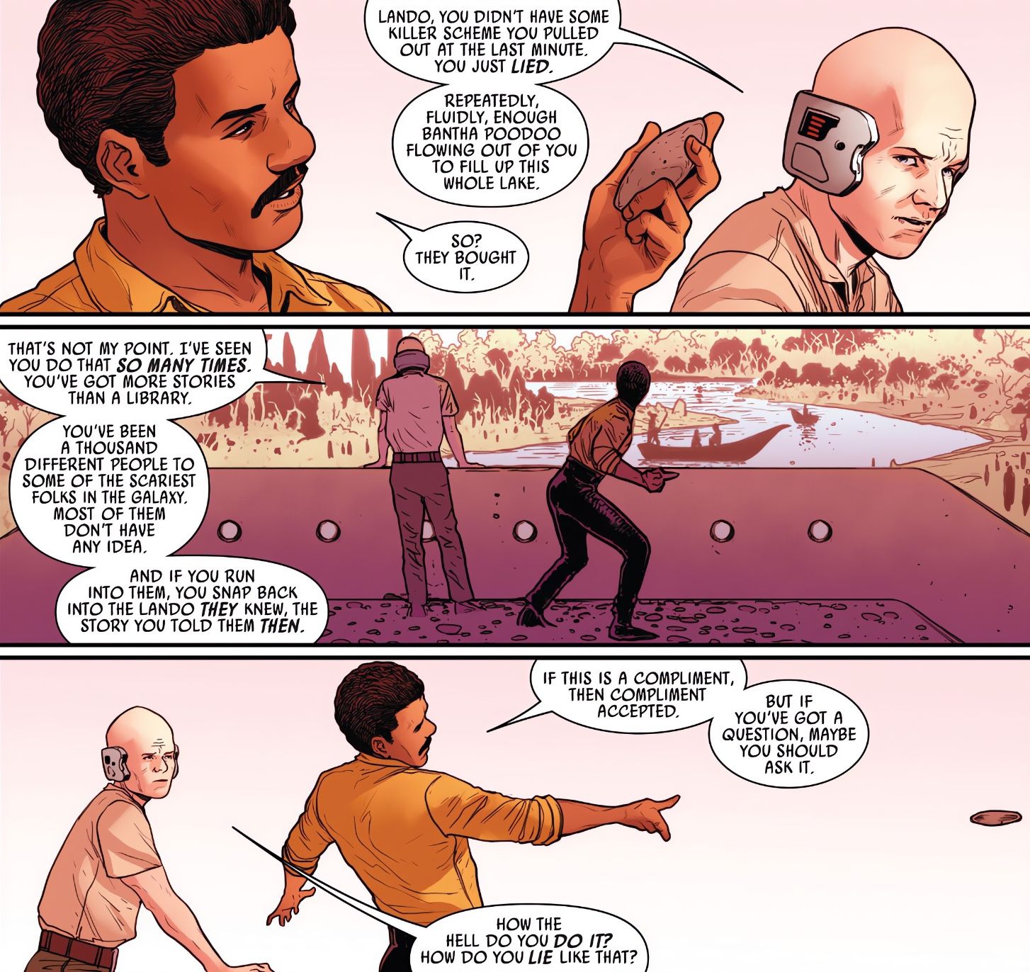Lando and Lobot in Star Wars #40