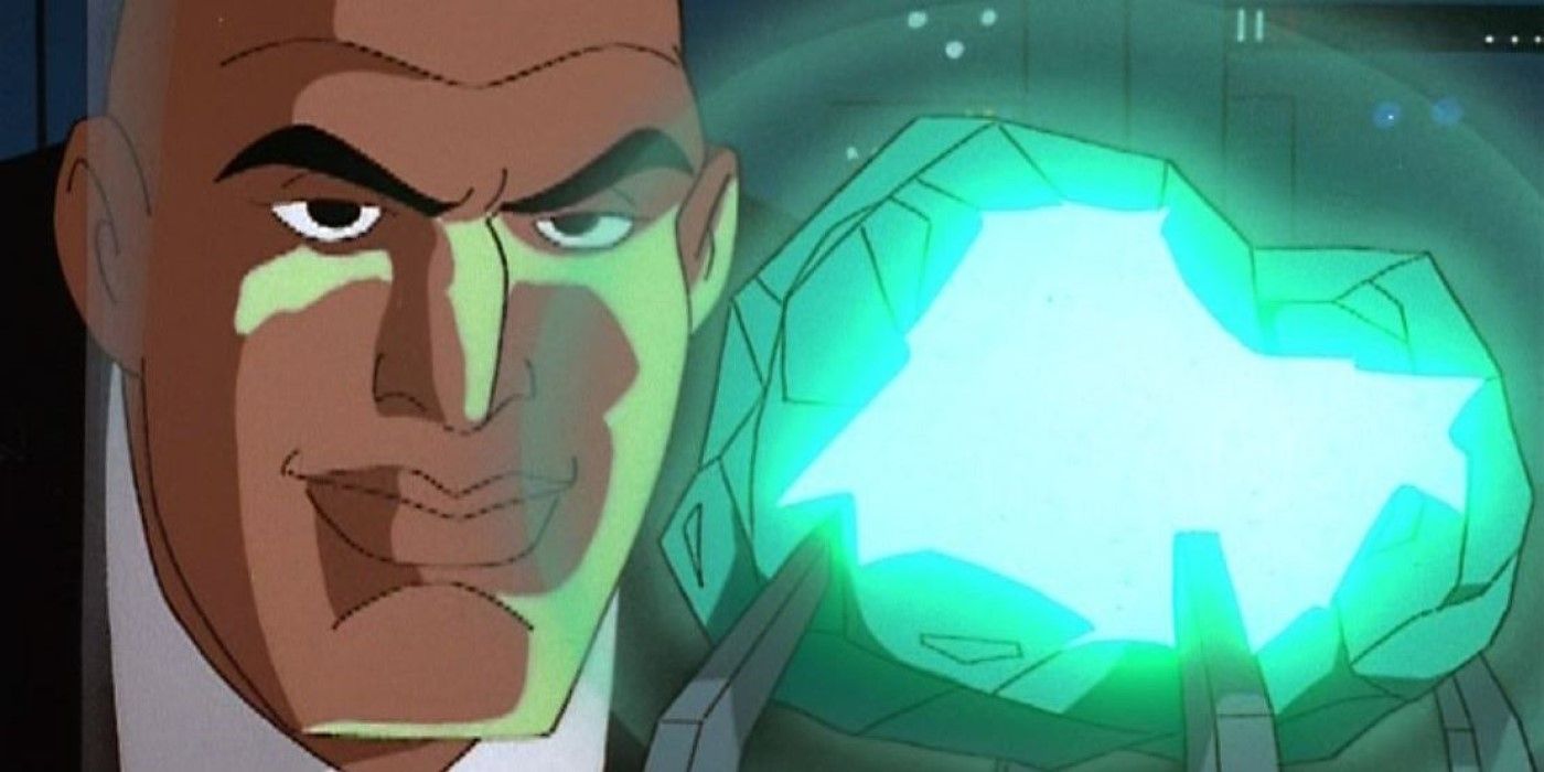 Lex Luthor with Kryptonite in Superman The Animated Series