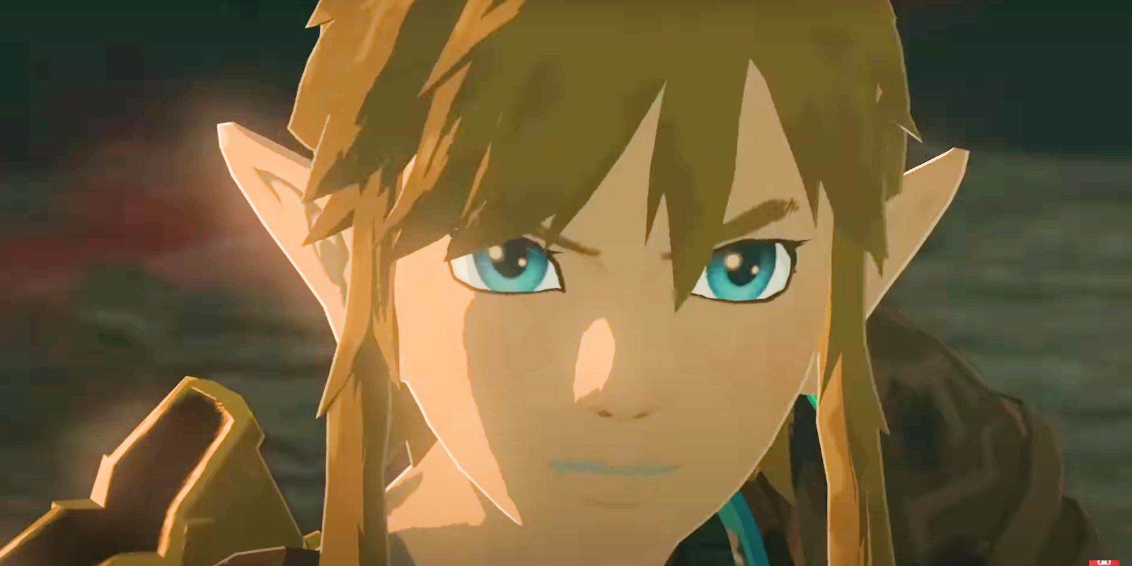 Link luce enojado en el juego Legend of Zelda