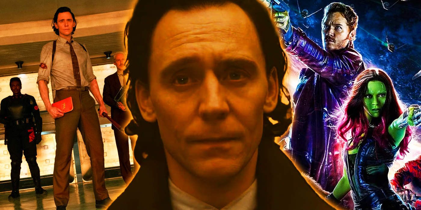 Loki with B-15 and Mobius and the Guardians of the Galaxy in the MCU