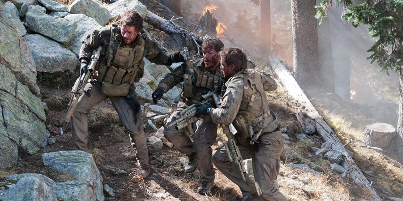 Luttrell, Dietz, and Murphy fighting the Taliban in Lone Survivor