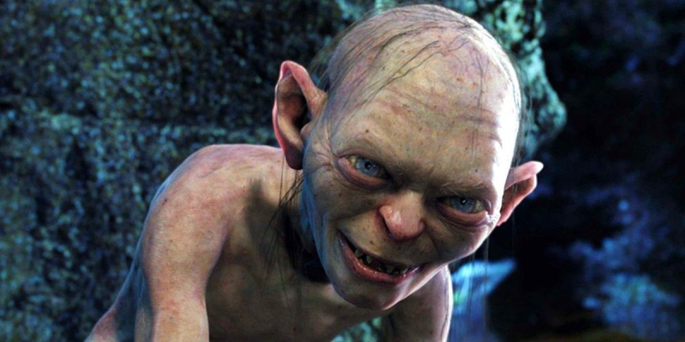 Gollum looking devious in The Lord of the Rings.