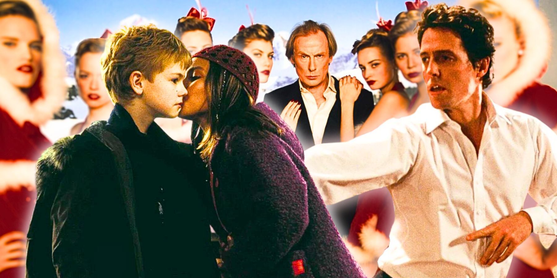 Love Actually hard truths collage