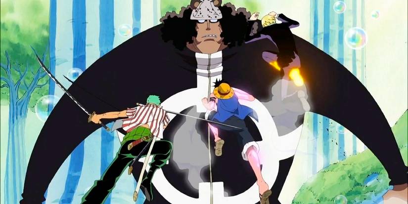 Luffy, Sanji e Zoro combattono Kuma a Sabaody