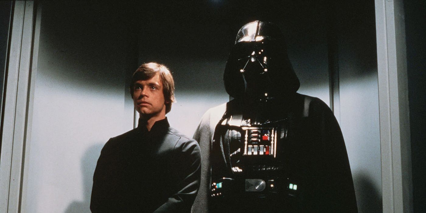 Luke and Darth Vader in Star Wars