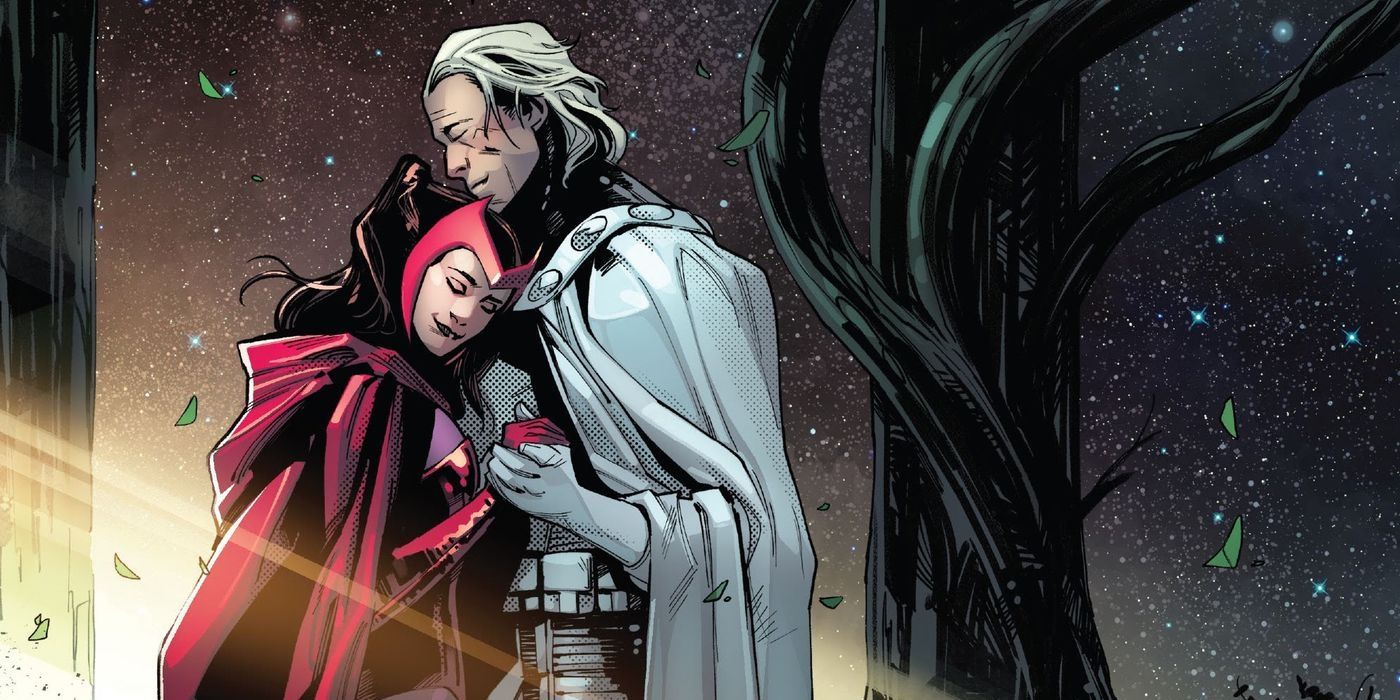 Featured Image: Magneto embracing his daughter, Scarlet Witch. 