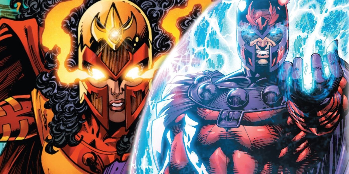 Magneto and his new daughter, the Queen of Wrath.