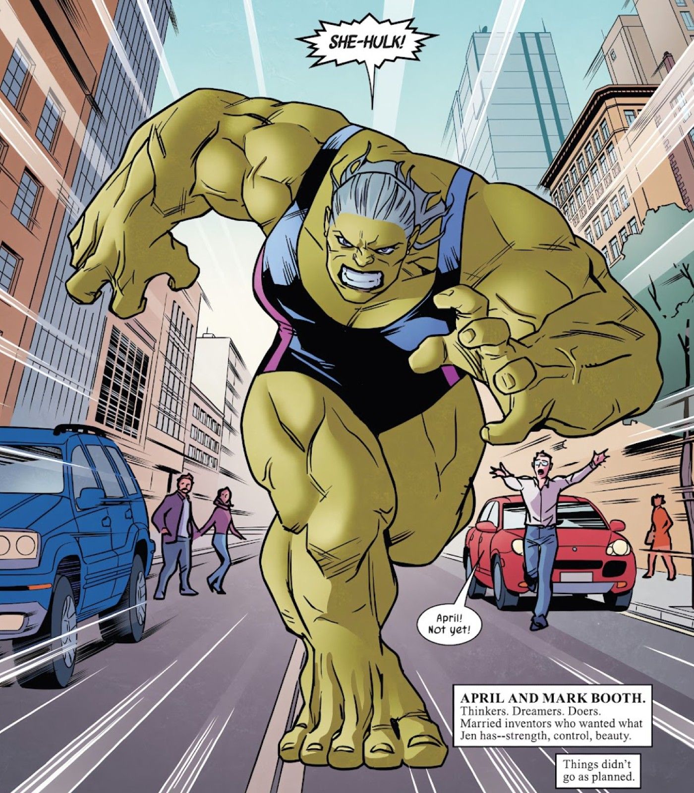 Mark and April Booth attack Hulk and She-Hulk