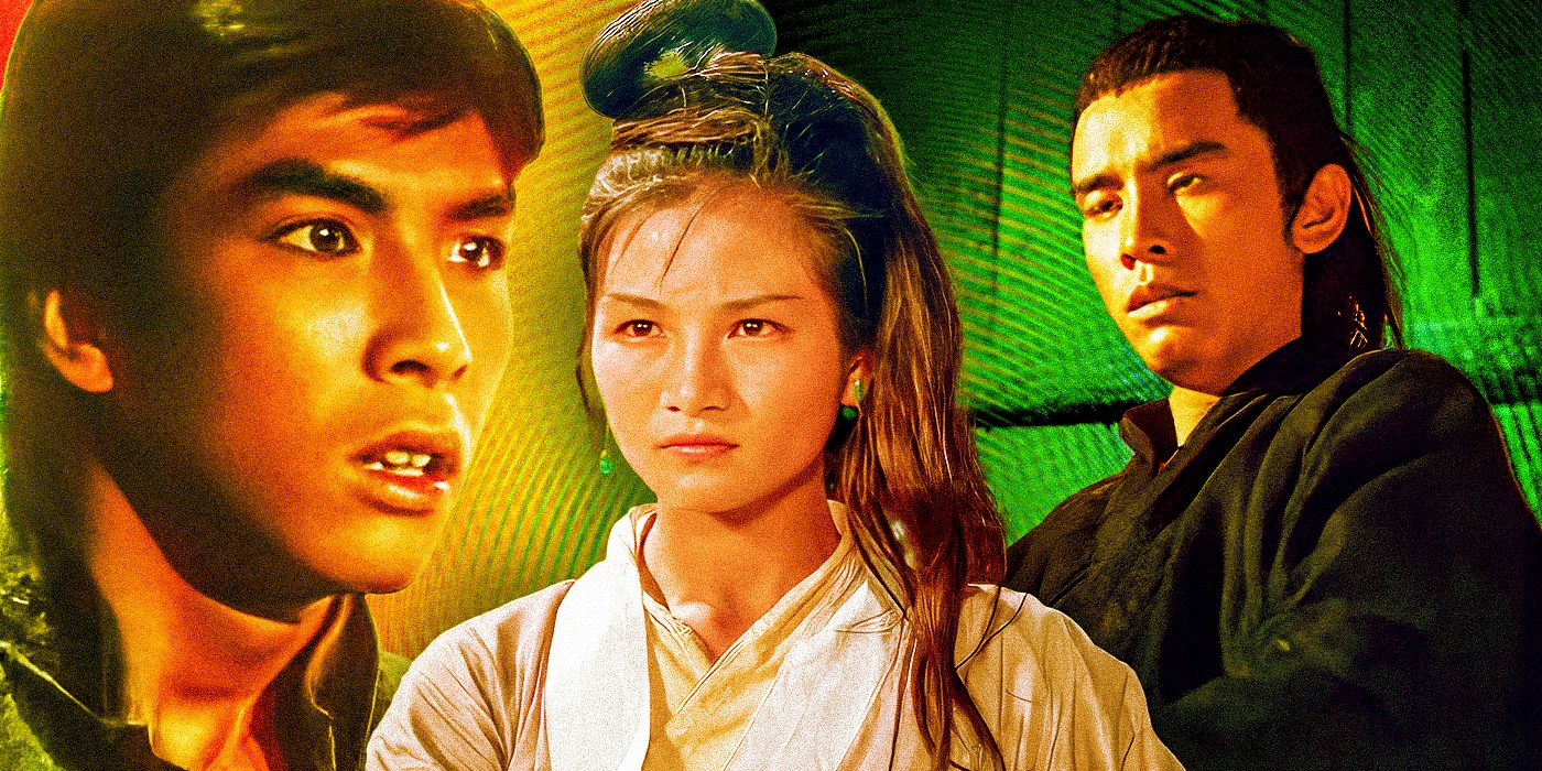 A collage of characters from prominent martial arts movies