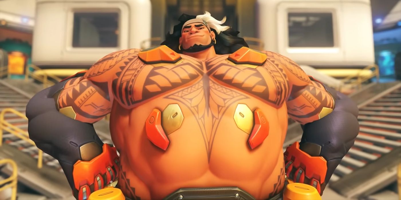 Mauga puffs out his chest in Overwatch 2