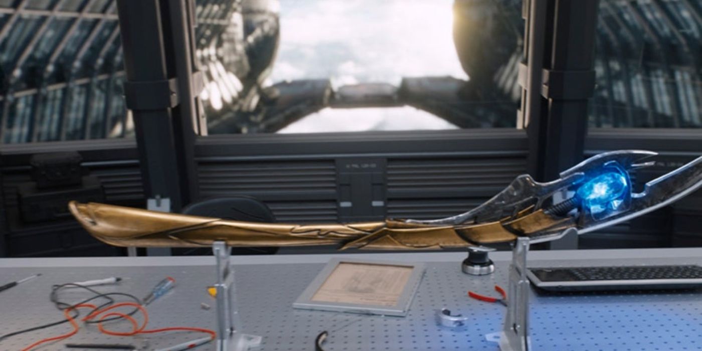 Loki&rsquo;s scepter from the MCU.
