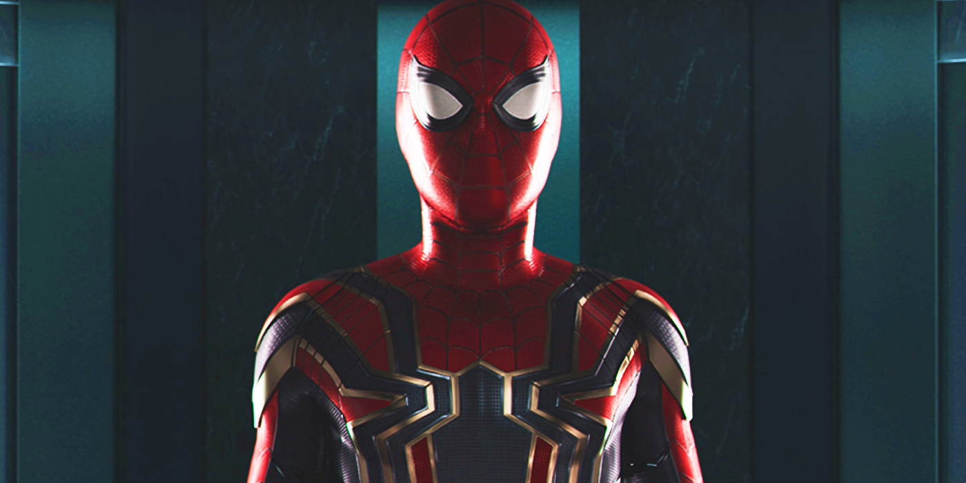 MCU's Iron Spider armor at the end of Spider-Man Homecoming