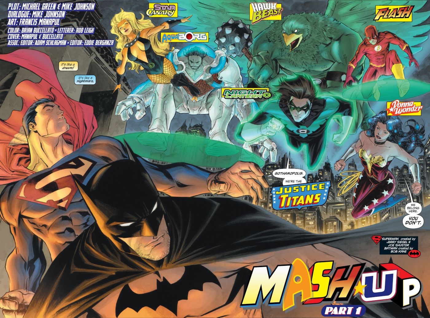 The Justice Titans Confront Batman and Superman