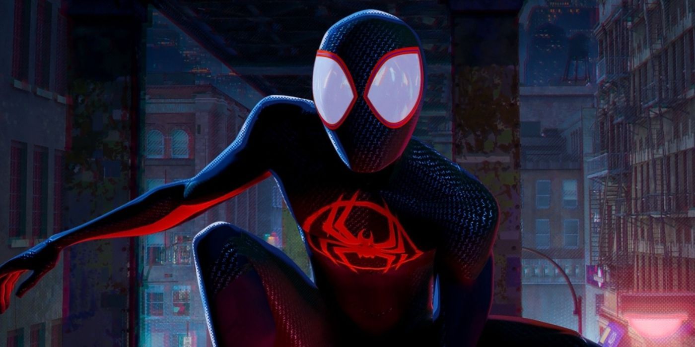 Miles Morales as Spider-Man posing in New York
