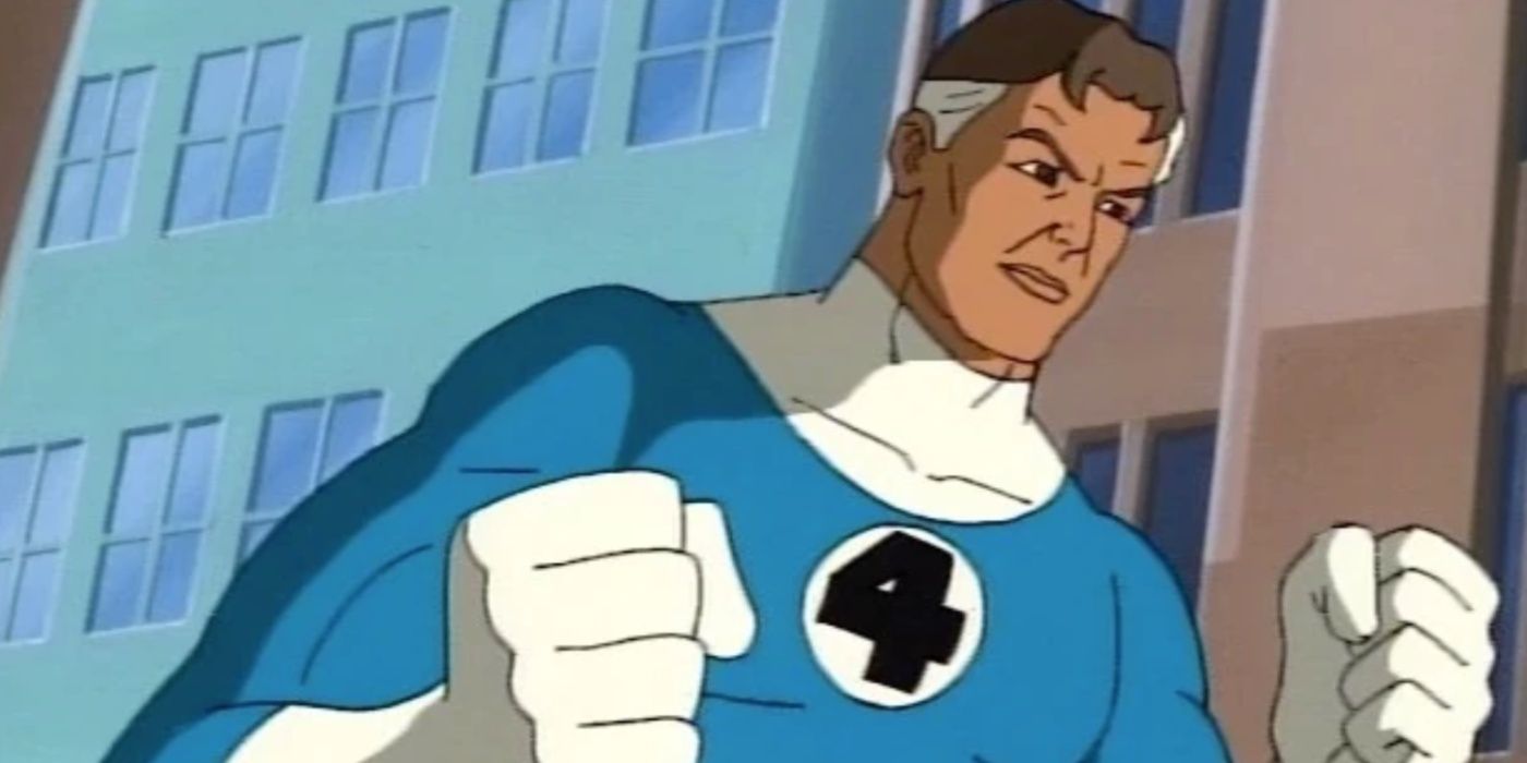 Reed Richards with giant fists in Fantastic Four