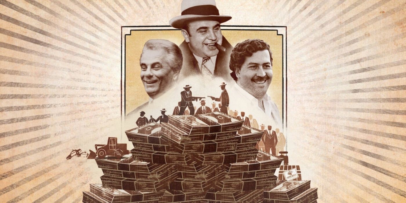 Al Capone, John Gotti, and Pablo Escobar in How To Become a Mob Boss
