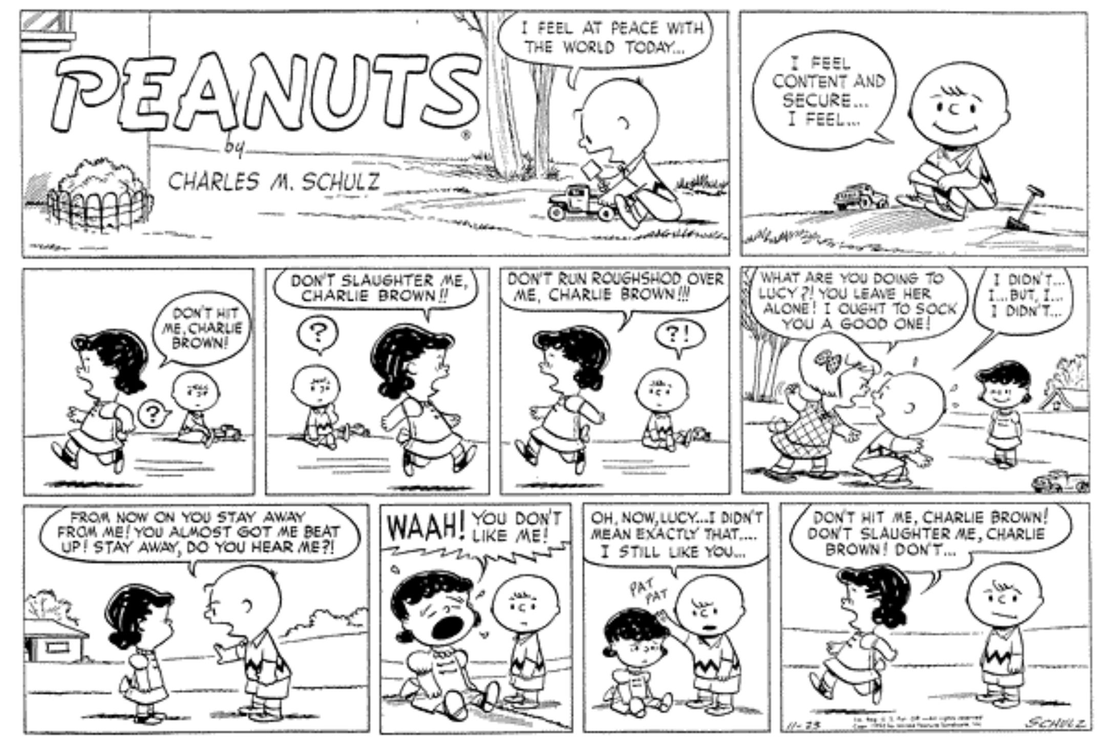 Charlie Brown and Lucy Peanuts