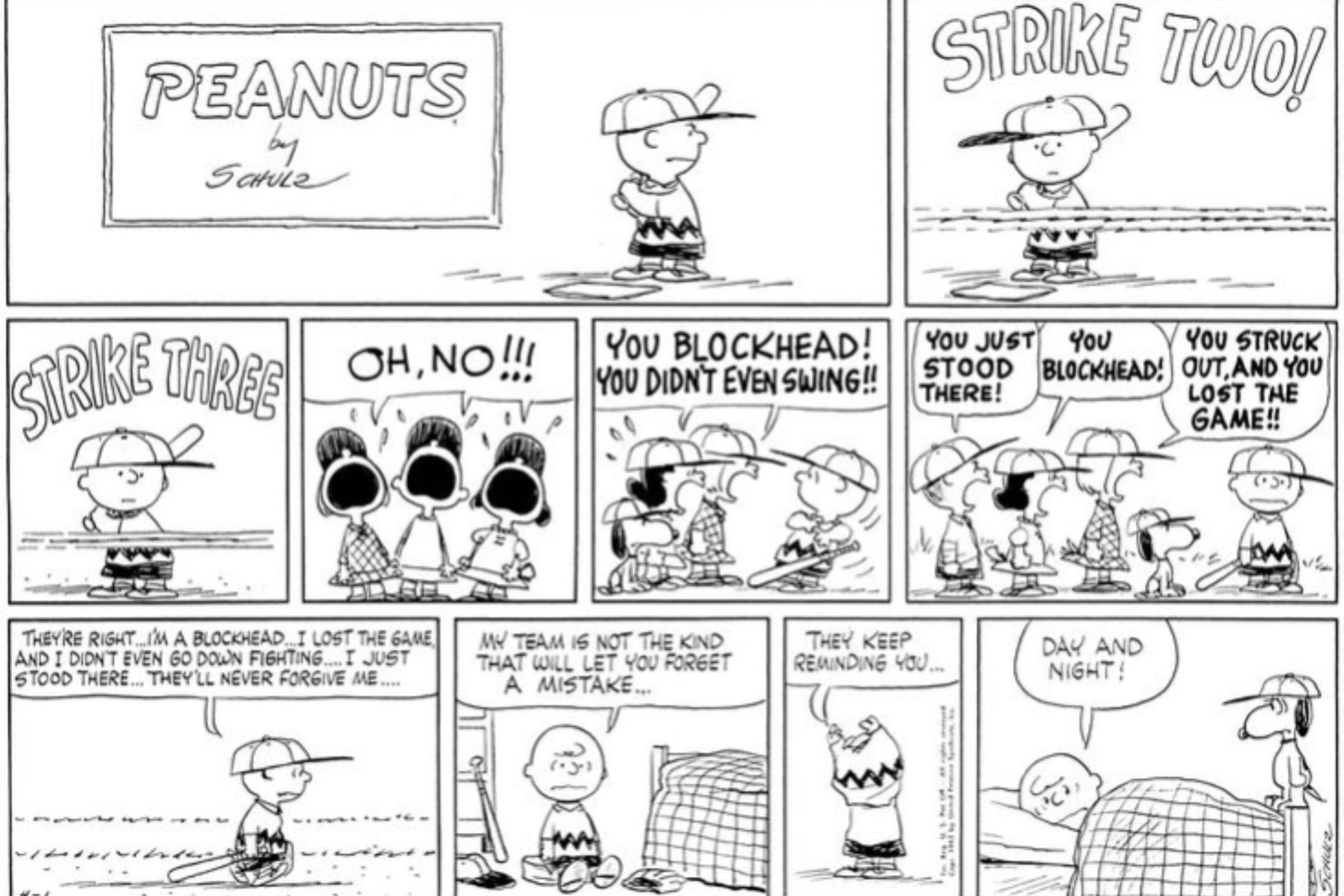 Charlie Brown Baseball Peanuts