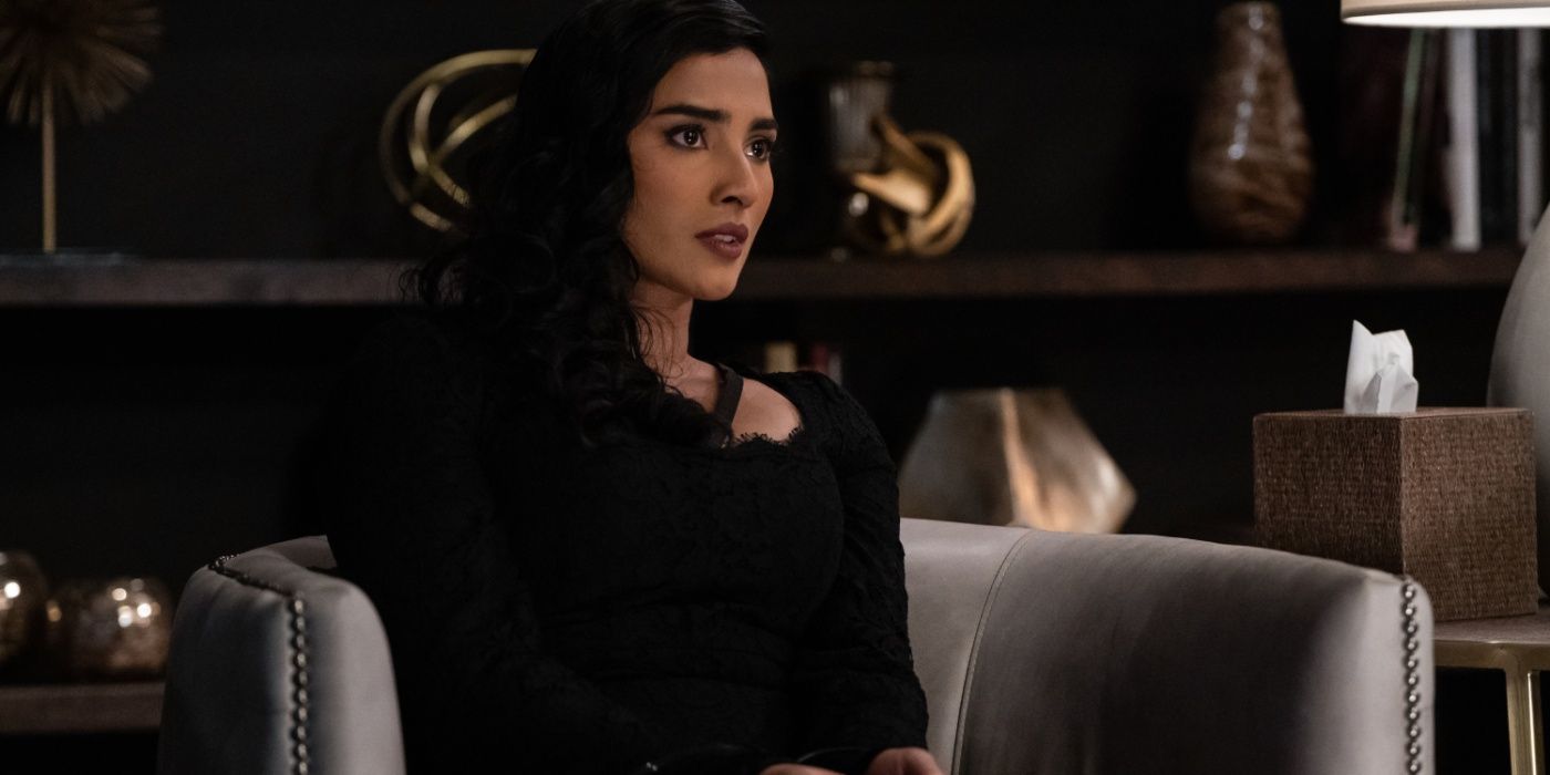 Siya Malik (Anya Banerjee) looks serious in a casino in The Blacklist