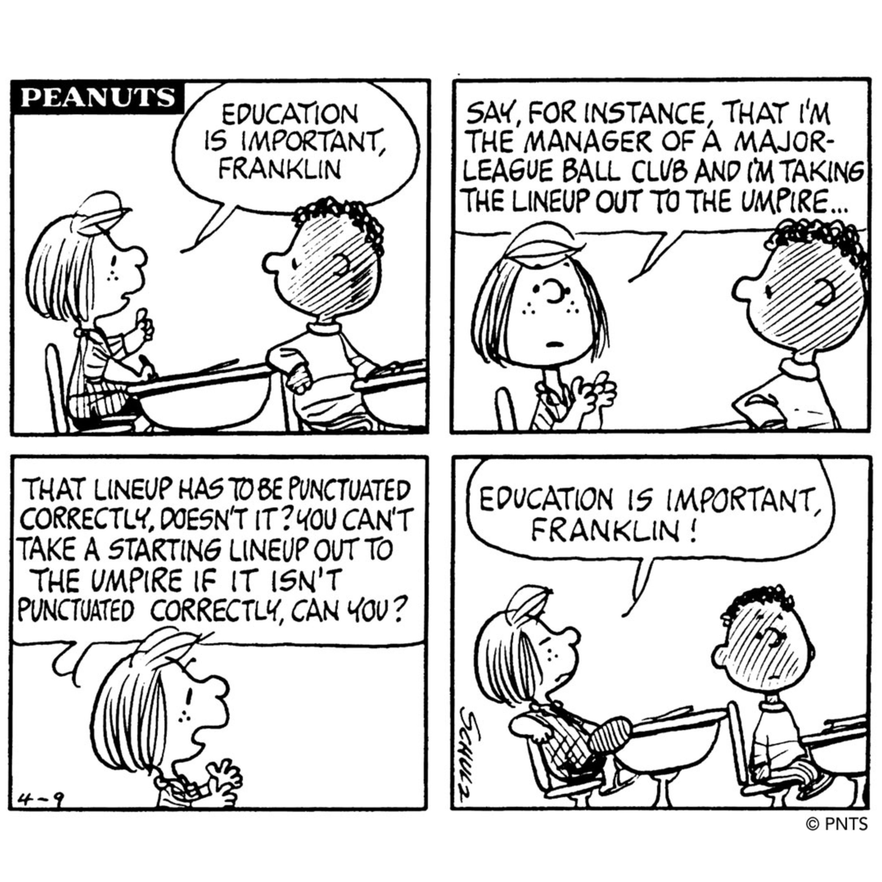 Peppermint Patty and Franklin Peanuts