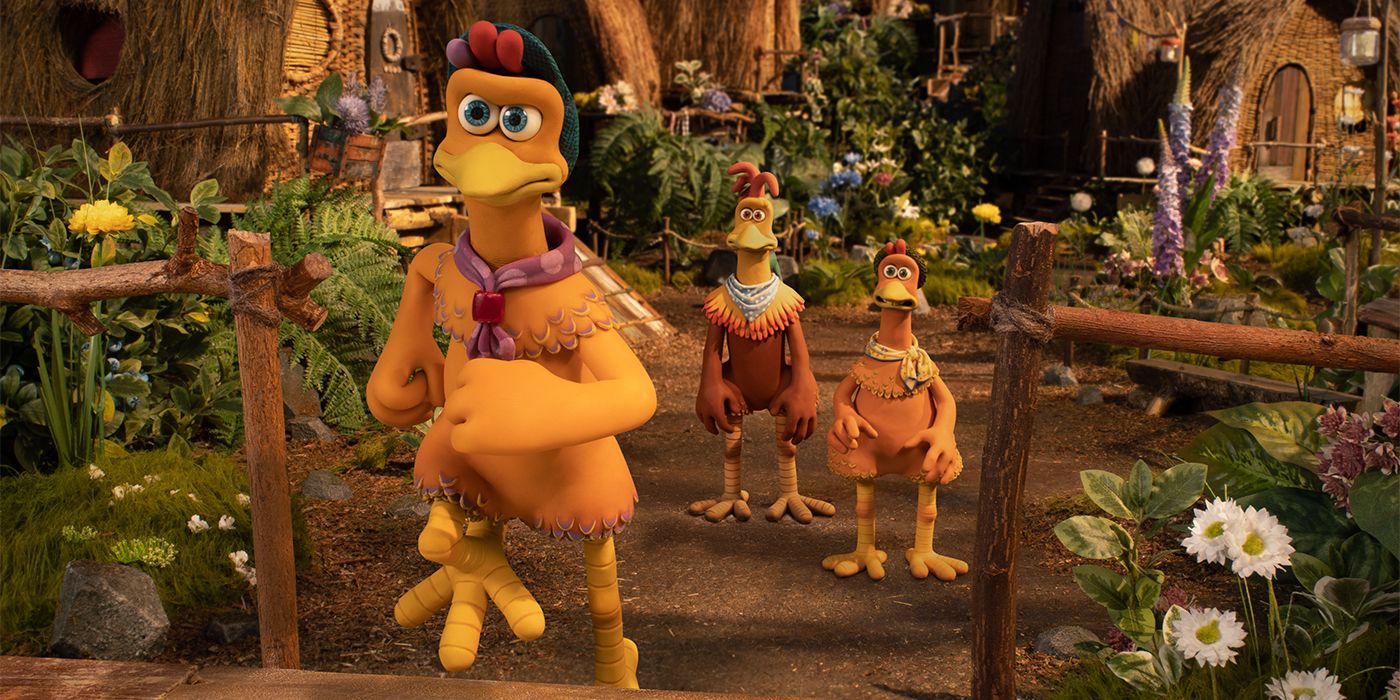 Molly storming out of Chicken Island in Chicken Run Dawn of the Nugget
