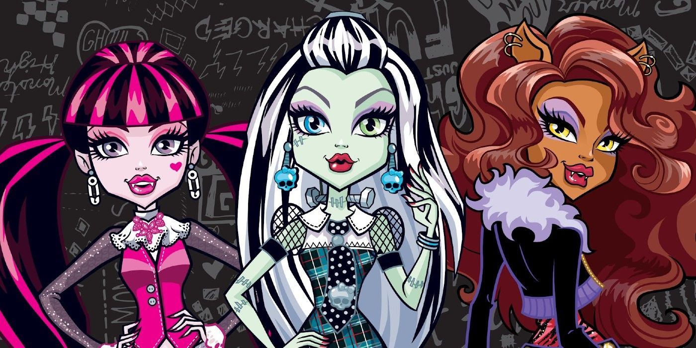 Draculaura, Frankie and Clawdeen from Monster High