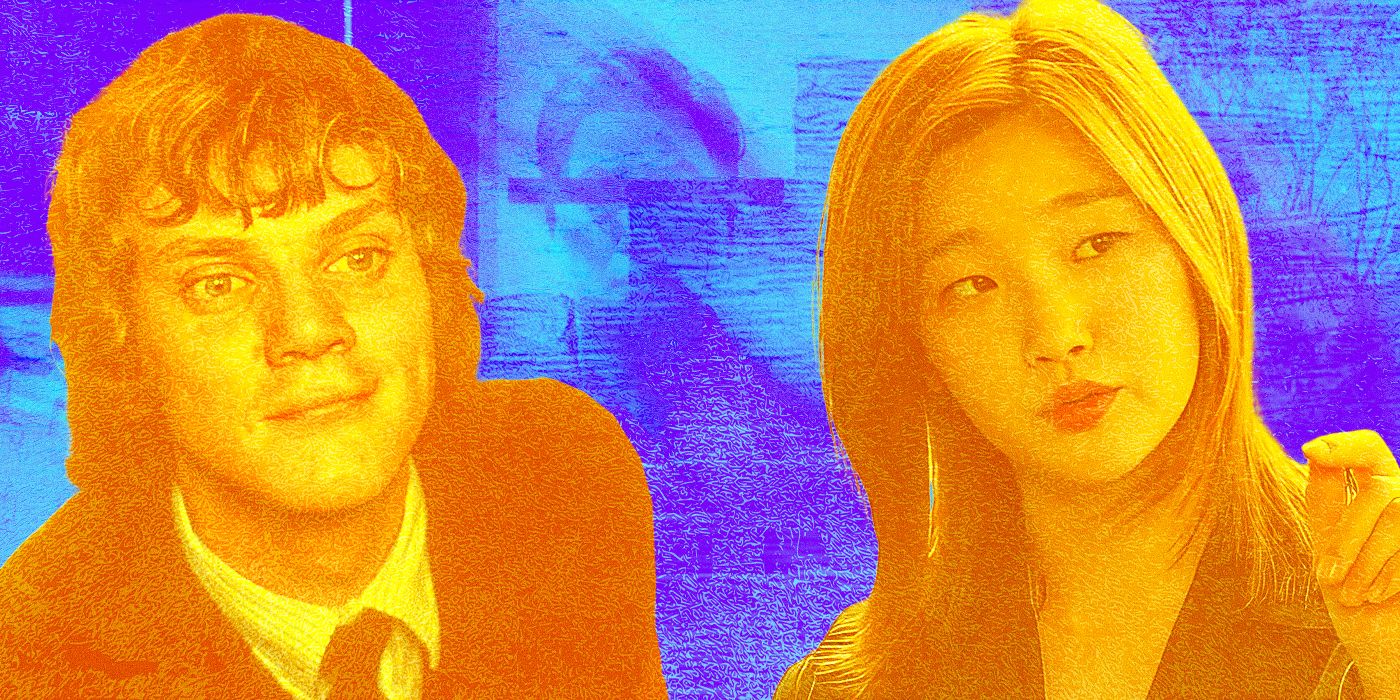 A Clockwork Orange and Parasite side by side.