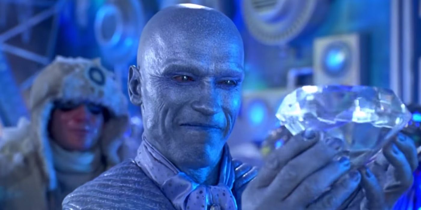 Mr Freeze in Batman & Robin holding a diamond