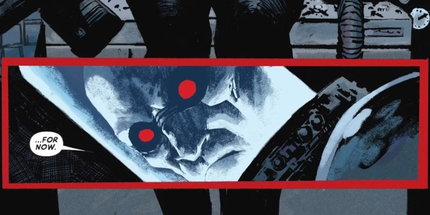 Mr Freeze Glares with Red Eyes