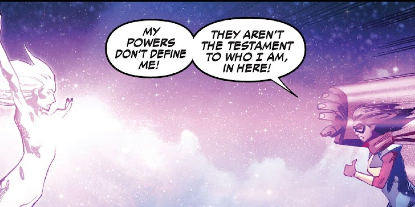Ms. Marvel talks about being a mutant to an Orchis program-2