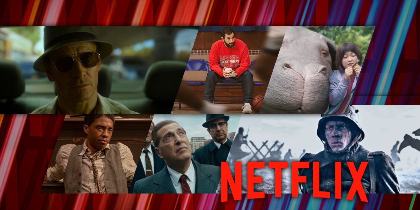 Collage of movies with the Netflix logo