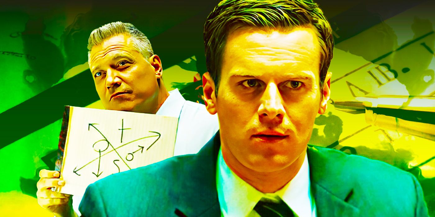 Holt McCallany as Bill Tench and Jonathan Groff as Holden Ford in Mindhunter.