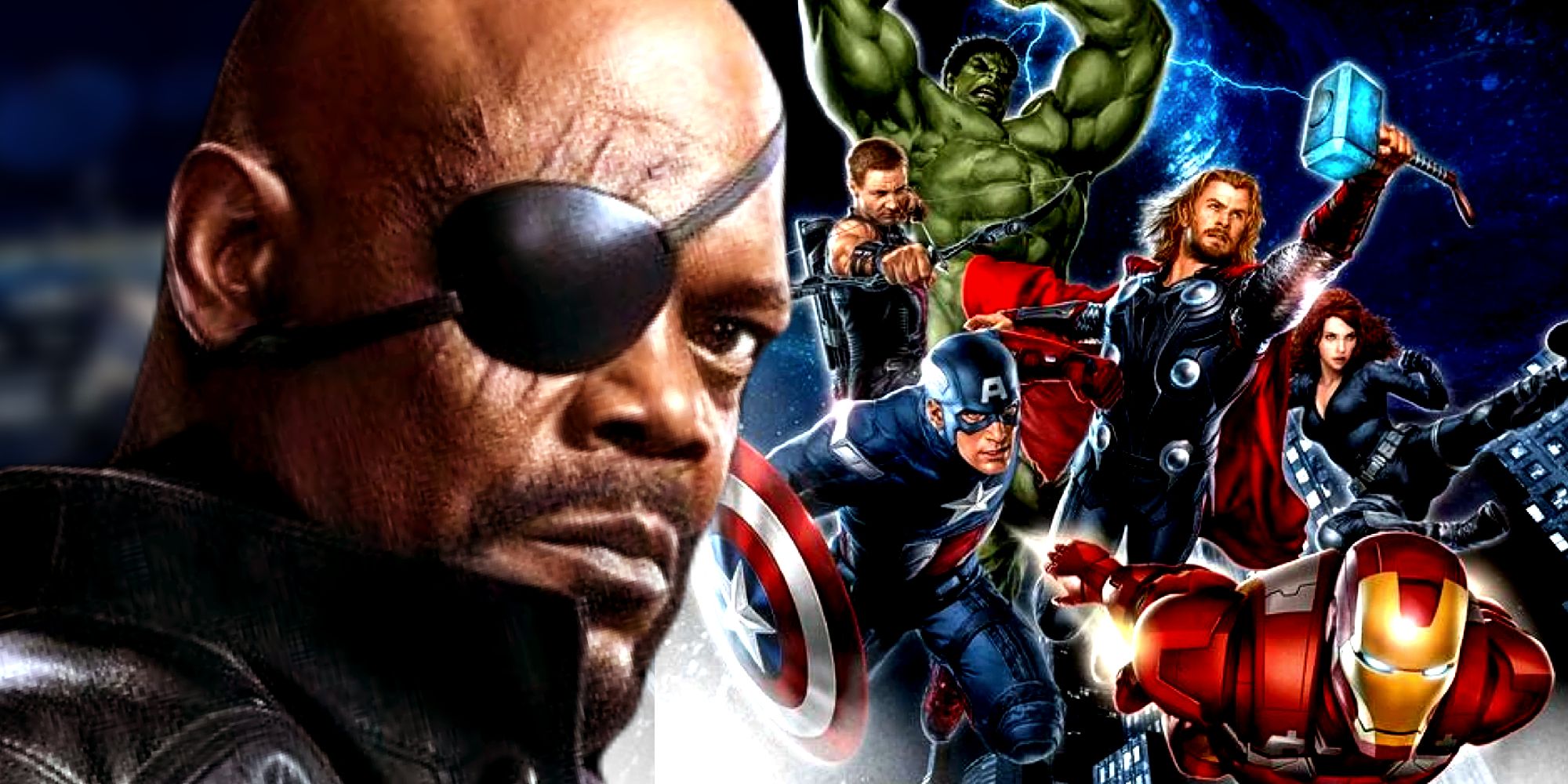 Nick Fury and the Avengers in the MCU