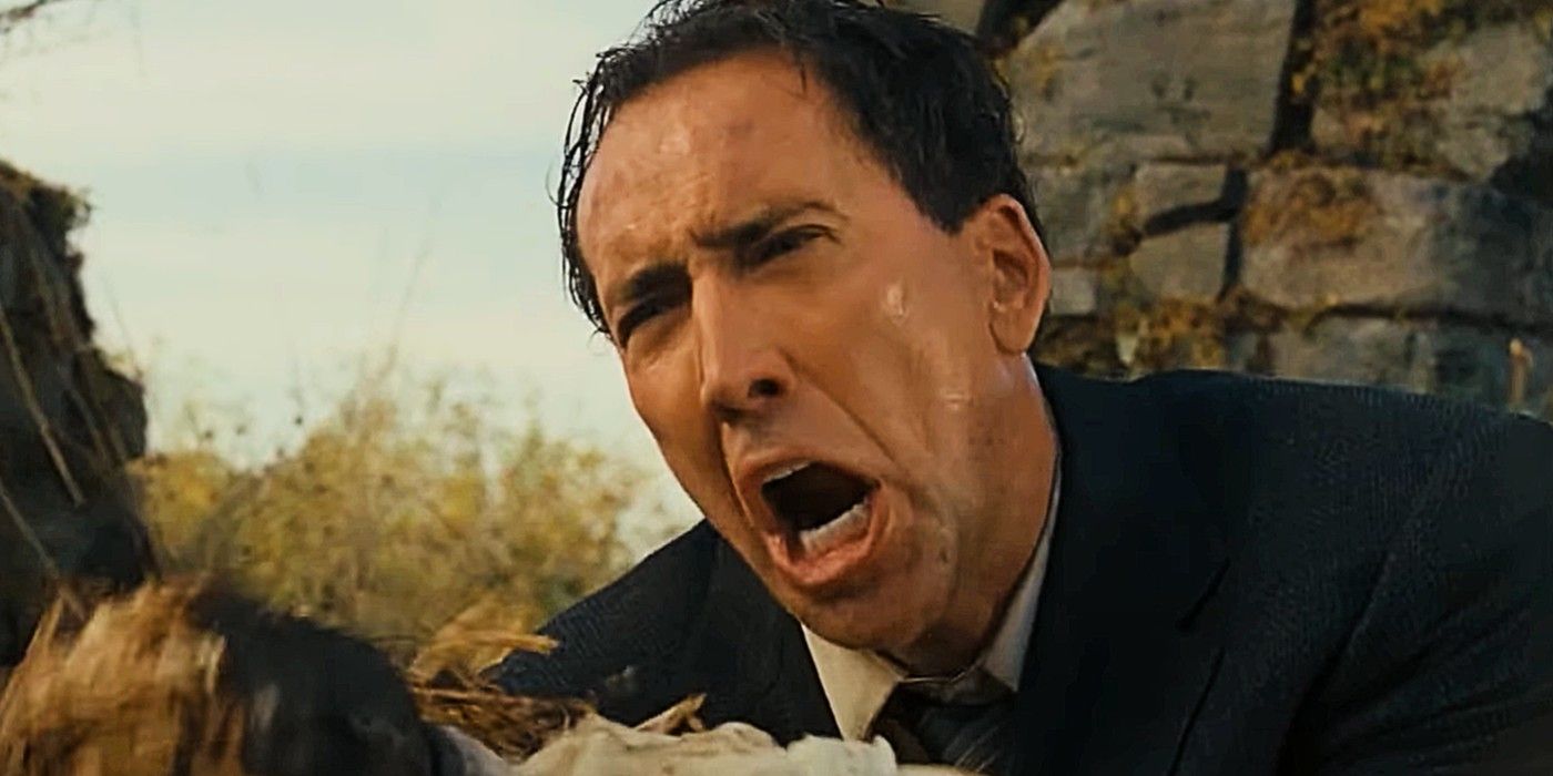 Nicolas Cage screaming in The Wicker Man